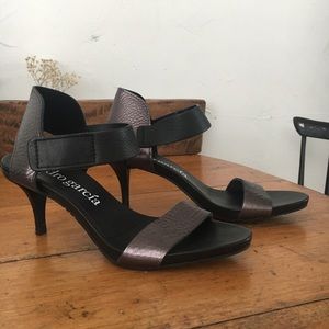 Pedro Garcia Winka Metallic-Leather Sandals